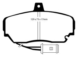 Pastillas de freno ebc DP71708