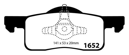 Pastillas de freno ebc DP71708
