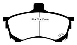 Pastillas de freno ebc DP71708