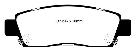 Pastillas de freno ebc DP71708