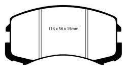 Pastillas de freno ebc DP71708
