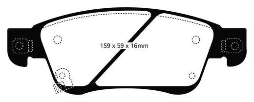 Pastillas de freno ebc DP71708