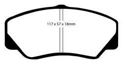 Pastillas de freno ebc DP71708