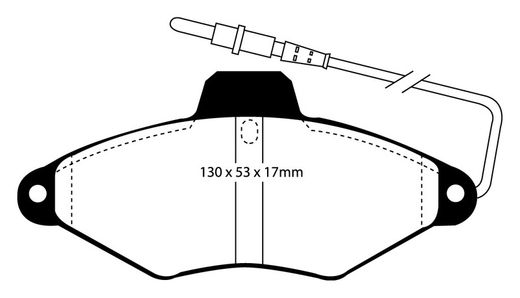 Pastillas de freno ebc DP71708