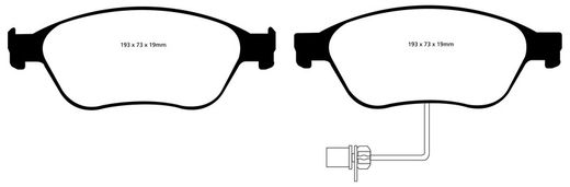 Pastillas de freno ebc DP71708