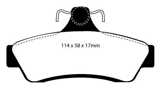 Pastillas de freno ebc DP71708