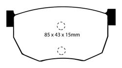 Pastillas de freno ebc DP71708