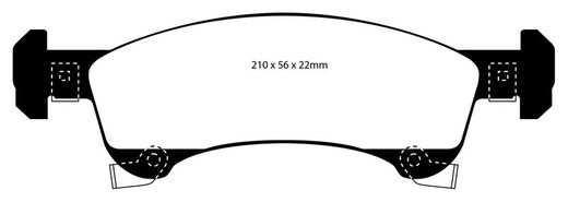 Pastillas de freno ebc DP71708