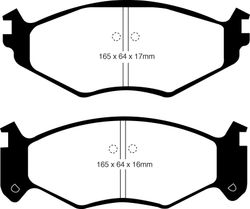 Pastillas de freno ebc DP71708