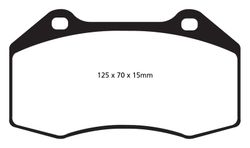 Pastillas de freno ebc DP71708