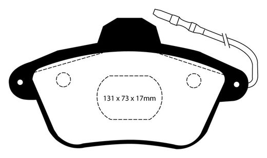 Pastillas de freno ebc DP71708
