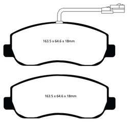 Pastillas de freno ebc DP71708