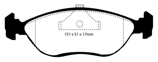 Pastillas de freno ebc DP71708