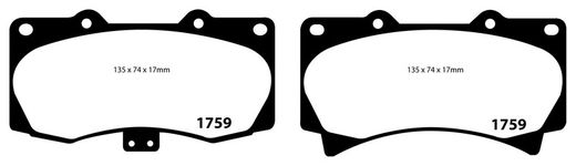 Pastillas de freno ebc DP71708