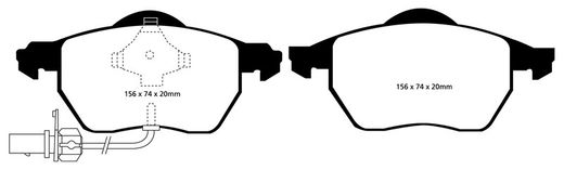 Pastillas de freno ebc DP71708