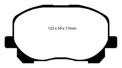 Pastillas de freno ebc DP71708
