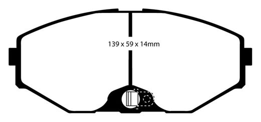 Pastillas de freno ebc DP71708