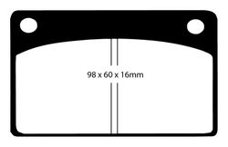 Pastillas de freno ebc DP71708