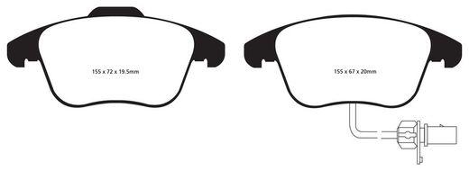 Pastillas de freno ebc DP71708