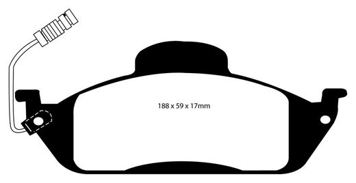 Pastillas de freno ebc DP71708