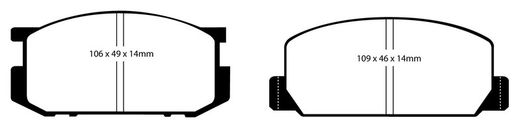 Pastillas de freno ebc DP71708