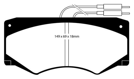 Pastillas de freno ebc DP71708