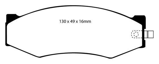 Pastillas de freno ebc DP71708