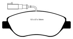 Pastillas de freno ebc DP71708