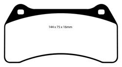 Pastillas de freno ebc DP71708