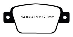 Pastillas de freno ebc DP71708