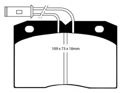 Pastillas de freno ebc DP71708