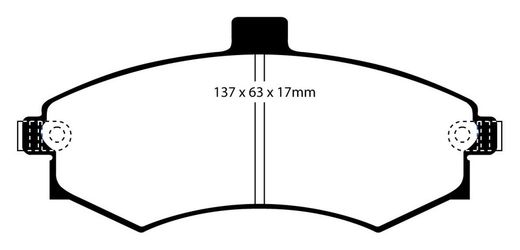 Pastillas de freno ebc DP71708