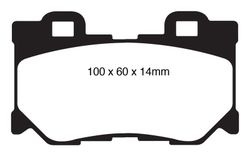 Pastillas de freno ebc DP71708