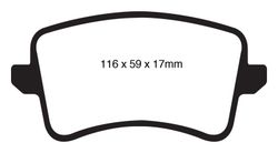 Pastillas de freno ebc DP71708