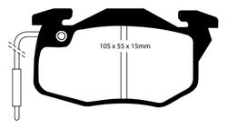Pastillas de freno ebc DP71708