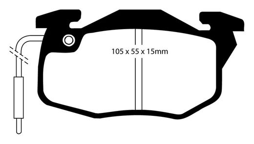 Pastillas de freno ebc DP71708