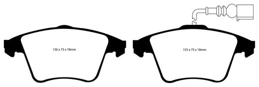 Pastillas de freno ebc DP71708