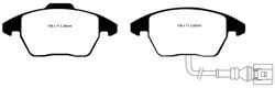 Pastillas de freno ebc DP71708