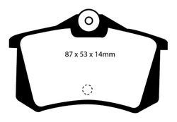 Pastillas de freno ebc DP71708