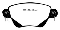 Pastillas de freno ebc DP71708