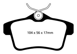 Pastillas de freno ebc DP71708