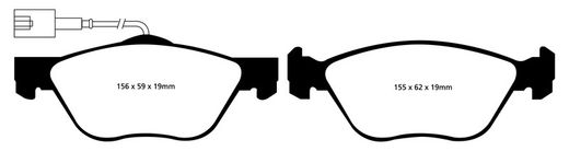 Pastillas de freno ebc DP71708