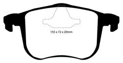 Pastillas de freno ebc DP71708