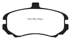 Pastillas de freno ebc DP71708