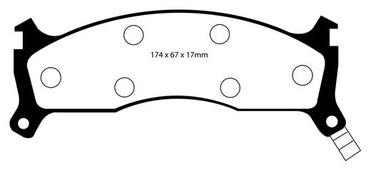 Pastillas de freno ebc DP71708