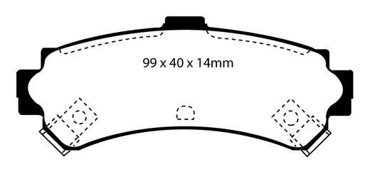Pastillas de freno ebc DP71708