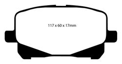 Pastillas de freno ebc DP71708