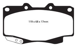 Pastillas de freno ebc DP71708