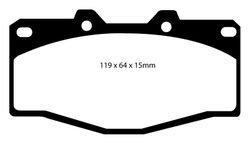 Pastillas de freno ebc DP71708