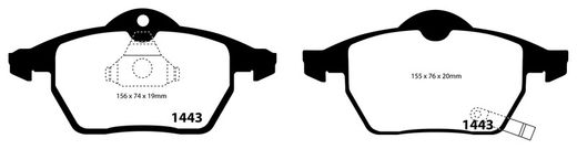 Pastillas de freno ebc DP71708